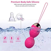 Boules de Kegel pour exercices vaginaux, 12 vitesses, œufs vibrants en silicone, vibromasseur, boule Geisha, massage vaginal, jouet sexuel pour femmes