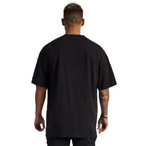 Camiseta de punto 100% algodón para hombre, talla grande, moderna, estampada, holgada, de manga corta, transpirable, estilo hip hop, para fitness y deportes. - Product Image 2