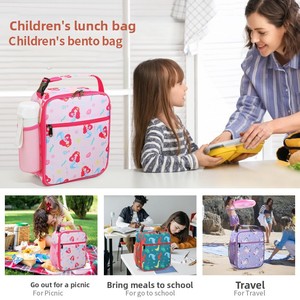 Trẻ Em Hộp Ăn Trưa Cách Điện Túi Mềm Mini Mát Trở Lại Trường Học Phim Hoạt Hình In Nhiệt Bữa Ăn Tote Kit Cho Cô Gái Và Chàng Trai - Product Image 2