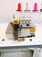 Machine à coudre surjeteuse Siruba 757 à cinq fils, moteur à entraînement direct, économie d'énergie, pour tissus lourds, couture des bords des vêtements