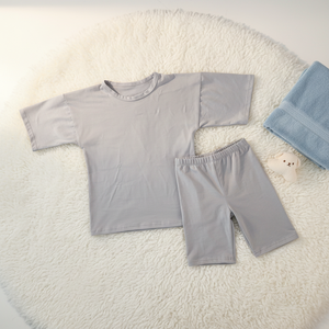 <span class=keywords><strong>Zedan</strong></span> Kinder Zweiteiliges Baumwoll-Freizeitset für den Sommer Kurzarm-T-Shirt & Hose mit Individuellem Muster und Weichem Stoff - Product Image 4