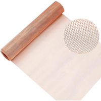Panel de Malla de Alambre de Cobre Tejido a Medida, Tejido Plano para Aplicaciones de Disipación de Calor, Conductividad y Filtración