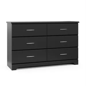 Classic American white black 6 Drawers of chest cabinets modern dresser for bedroom