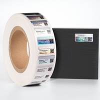 Autocollants de sécurité holographiques 3D transparents à gratter personnalisés, avec code QR, pour l'identification des produits