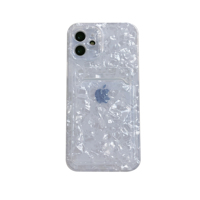Coque portefeuille pour téléphone apple, étui Ultra mince et transparent avec porte-cartes pour iphone 11, 12, 13 Pro Max