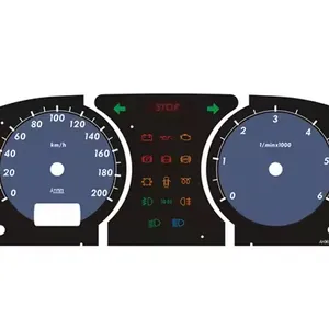 OEM汽车仪表板仪表板3D表盘里程表通用转速表速度计面板