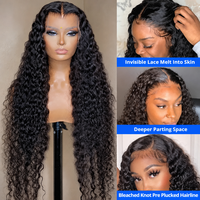 Perruque de cheveux bouclés bruts birmans, perruques frontales HD sans colle en dentelle complète, cheveux humains naturels birmans de grade 12A, perruques de cheveux bruts birmans