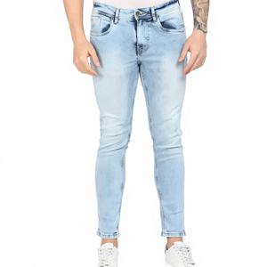 Pantalones Vaqueros Ligeros de Algodón 100% Transpirables para Hombre, Hechos a Medida, MOQ Bajo, Venta al Por Mayor, Alta Calidad - Product Image 1