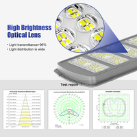 Lampadaires solaires intégrés personnalisables, étanches IP65, tout-en-un, pour l'éclairage routier et autoroutier