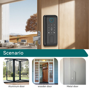 <span class=keywords><strong>Serratura</strong></span> Intelligente per <span class=keywords><strong>Porta</strong></span> in Lega di Alluminio <span class=keywords><strong>con</strong></span> Codice RFID, Wi-Fi, Cloud, Tastierino Touch-Screen e Chiavistello di Alta Qualità - Product Image 5