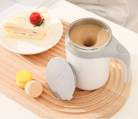 Tasse de mélange électrique en acier inoxydable de 380ml Tasse à café de luxe automatique à agitation automatique pour bureau à domicile