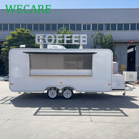 WECARE Chariots de cuisine mobiles, bar à hot-dogs, barbecue, remorque à pizza, bar à café, concession de glaces, camion de restauration entièrement équipé