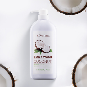 เจลอาบน้ำบำรุงผิว ลดเลือนริ้วรอย ฟื้นฟูผิวขาวกระจ่างใส กลิ่นมะพร้าว ยี่ห้อ KORMESIC Private Label - Product Image 3
