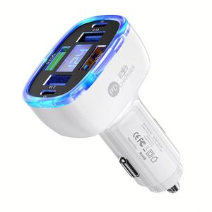 <b>USB</b>-<b>C</b> Car Phone Charger <b>Adapter</b> QC3.0 5V/3A Multi-Port Super Fast Charging for All Phones - Product Image 2