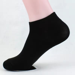 Good Cheap Customized Men's Short Ankle <b>Socks</b> Solid Color Simple Style for Autumn Season High Quality Wholesale - Product Image 3