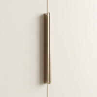 Meuble de cuisine et de salon moderne et multifonctionnel en bois massif avec portes vitrées ouvertes, panneaux en bois de rose multicouches, sur mesure pour toute la maison