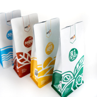 Sac d'emballage de café écologique, sac d'emballage de café debout avec valve unidirectionnelle
