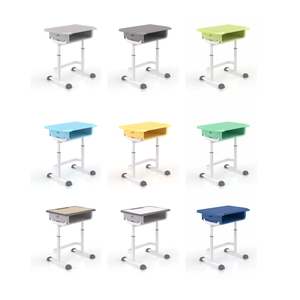 Moderno cómodo Durable Metal plástico madera PP materiales <span class=keywords><strong>aula</strong></span> dormitorio estudio escritorio silla conjunto para un aprendizaje óptimo - Product Image 4