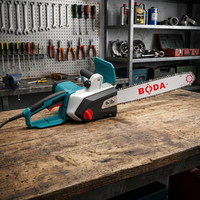 Tronçonneuse électrique 3000W avec protection de sécurité et poignée ergonomique double, guide-chaîne de 505 mm, anti-recul, scie filaire pour la coupe du bois