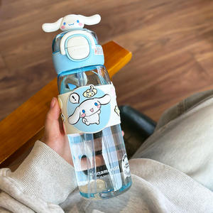 Zuo Mu Kuromi <b>Water</b> <b>Bottle</b> 700Ml <b>With</b> <b>Straw</b> Bpa Free For Kids School Use - Product Image 5