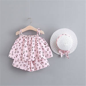 Summer Baby <b>Gift</b> Set Bangkok Fashion T-Shirts Wholesale and Wide Leg Girl Palazzo Pants Online Malaysia - Product Image 1