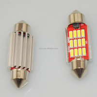 Éclairage intérieur automobile 9-16V 36mm 12SMD 12 LED 4014 Festoon C5W, lampe de lecture intérieure de voiture, lampe LED Festoon pour voiture
