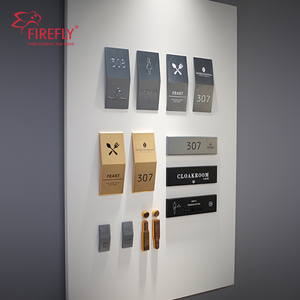 Soluzione Completa per Segnaletica Alberghiera: Targhe Numerate per Porte, Segnaletica per Bagni e Toilette, Numeri di Stanza in Acciaio Inox - Product Image 3