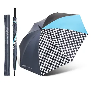 Guarda-chuva de golfe personalizado de grande marca de luxo com sacos - logotipo premium leve de carbono à prova de vento estampado