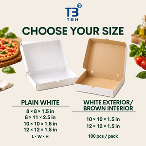 <b>Square</b> White Paper Pizza Box 12x12x1.5 Inch Disposable Donut Pastry Carton for Bakery Hotel Buffet OEM ODM Support - Product Image 3
