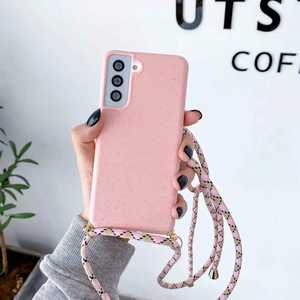 <span class=keywords><strong>Coque</strong></span> de téléphone en paille de blé écologique, biodégradable, bandoulière, lanière, <span class=keywords><strong>cordon</strong></span>, 5G, S23, étui pour Samsung Galaxy S23 ultra - Product Image 3