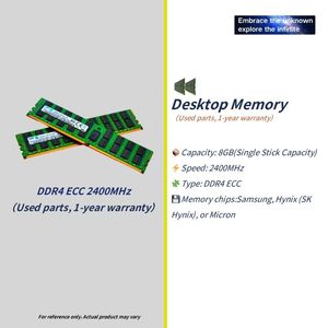 Escritorio usado ECC <span class=keywords><strong>DDR4</strong></span> 8GB 2400MHz <span class=keywords><strong>RAM</strong></span> para PC X99 Stock 8GB Módulos de memoria - Product Image 2