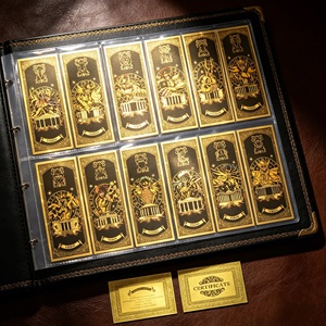 Lot de 12 billets de banque Horoscope Knight en feuille <span class=keywords><strong>d</strong></span>'<span class=keywords><strong>or</strong></span>, collection de cartes fantaisie signes <span class=keywords><strong>du</strong></span> <span class=keywords><strong>zodiaque</strong></span> pour la vente en gros et <span class=keywords><strong>les</strong></span> cadeaux - Product Image 1