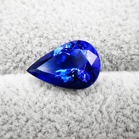 Bague en Tanzanite de Laboratoire Glamour, Coupe Ovale, Pierre Certifiée IGI avec Certificat