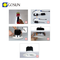 Spot Encastré LED COB Sans Scintillement 8-90W CRI80/90/97 Anti-Éblouissement avec 5 Ans de Garantie