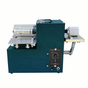 Machine à découper le cuir artisanale, machine à découper les sangles, outil de pliage des bords, pour bandes de cuir et ceintures, état neuf, moteur inclus - Product Image 1