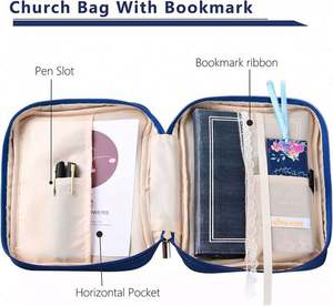 Estuche para Biblia Multifuncional con Asa, Bolsa de Transporte para Iglesia, Funda Protectora para Biblia, Muestra Gratuita - Product Image 4
