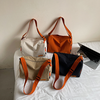 Sac messager imperméable à fermeture éclair, sac de voyage d'été léger unisexe avec sangle réglable, sac de facteur quotidien