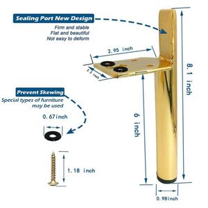 High Quality Metal Industrial Side Black Golden Table <b>Legs</b> Metal Frame Bedroom Side Table <b>Sofa</b> Cabinet <b>Legs</b> Base - Product Image 2