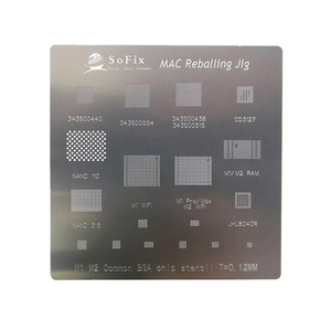 Mac cuốn sách logic Board <span class=keywords><strong>BGA</strong></span> <span class=keywords><strong>chip</strong></span> Stencil 2016 2022 máy tính xách tay <span class=keywords><strong>reballing</strong></span> Wifi T1 T2 M1 M2 pmu SMC mẫu Hàn Hàn Nguồn cung cấp - Product Image 1