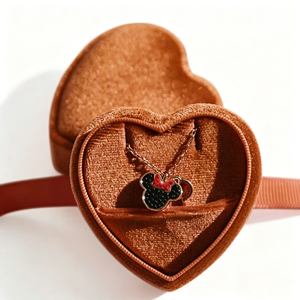 Cajas de joyería de terciopelo en forma de corazón para recuerdos de boda con lazo, ideales para exhibir joyas y regalar en pedidos al por mayor. - Product Image 2