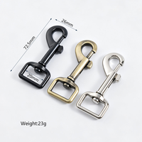 Mousqueton pivotant professionnel réglable en alliage de zinc de qualité supérieure pour sangle de sac, laisse de chien, collier d'animal de compagnie, accessoires