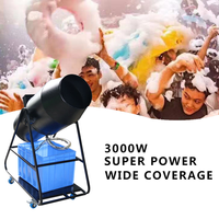 Machine à canon à mousse Igreslite 3000W avec 90 °   Tête pivotante - Lanceur de mousse professionnel pour les fêtes au bord de la piscine et les spectacles sur scène