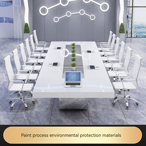 Conjunto <span class=keywords><strong>de</strong></span> Muebles <span class=keywords><strong>de</strong></span> Oficina <span class=keywords><strong>de</strong></span> Madera <span class=keywords><strong>para</strong></span> Sala <span class=keywords><strong>de</strong></span> Conferencias, Mesa <span class=keywords><strong>de</strong></span> <span class=keywords><strong>Reuniones</strong></span> Moderna con Sillas <span class=keywords><strong>para</strong></span> Uso en Hoteles - Product Image 3
