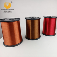 Fil de bobinage en aluminium émaillé 0,14 mm-0,9 mm, conducteur rond solide isolé pour moteur, transformateur, appareil électrique