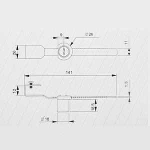 Little Doctor 328 Window Lock Zinc Alloy Minimalist Design For Display Cases Glass Cabinets - Product Image 1