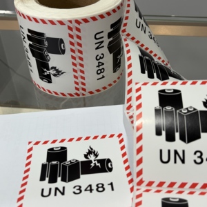 Custom Durable Adhesive Battery Shipping <b>Labels</b> (UN3481) – Warning Stickers for Safe and Compliant <b>Packaging</b> and Transport - Product Image 2