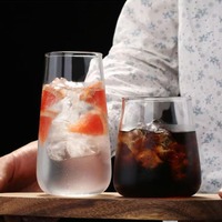 Verre à boisson en forme de goutte, transparent, de style européen, haut et bas, pour jus, usage domestique, simple paroi