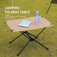 Table de camping pliable portable, table de pique-nique, base en alliage d'aluminium, design moderne, installation facile, mobilier d'extérieur, randonnée