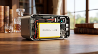 Batterie rechargeable à semi-conducteurs 3,7 V 1000 mAh Modèle 102050 pour enceintes Bluetooth, lampes frontales, microphones sans fil -20°C +40°C