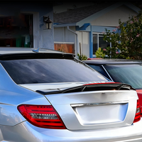 Accessoires de voiture, pièces de mise à niveau d'usine, style R, aileron de toit arrière ABS W204 pour Mercedes Benz Classe C W204 2007-2013